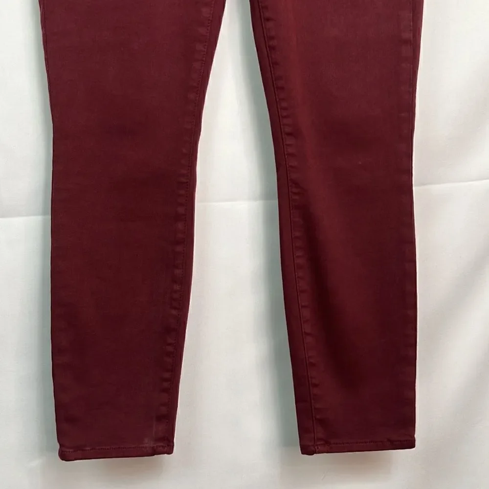L’Agence Burgundy Margot High rise Garnet Jeans size 26 NWOT